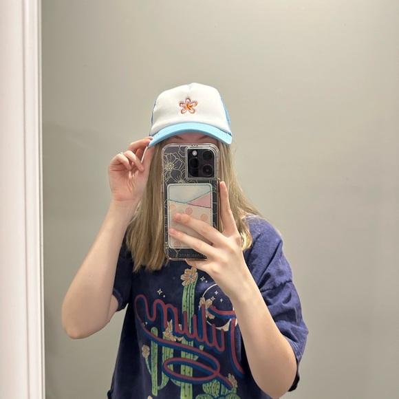 Groovy Flower Baseball Cap. - Picture 3 of 3